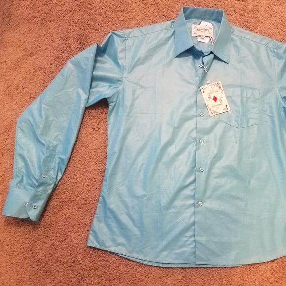 NEW Ace of Diamond Men's Button Down Dress shirt L NEW = CLOSET CLOSING - Picture 4 of 8